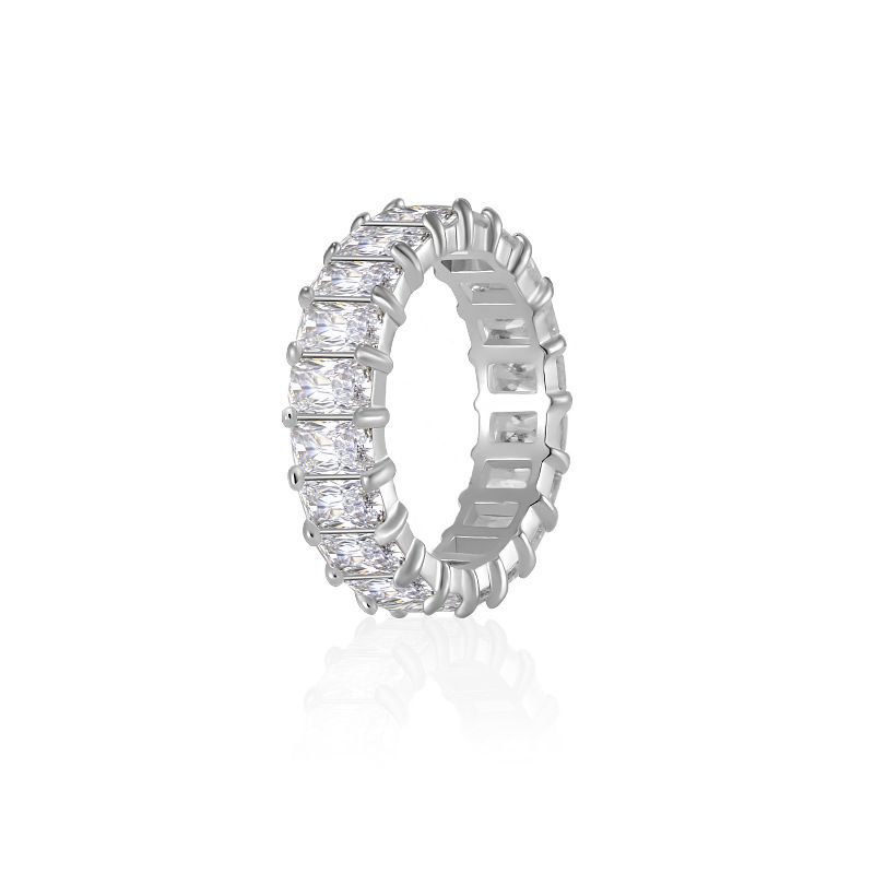 Closed Mouth Cold Style Zircon Net Celebrity Ring Female Niche High End Simple Jewelry Autumn And Winter_voghion.com