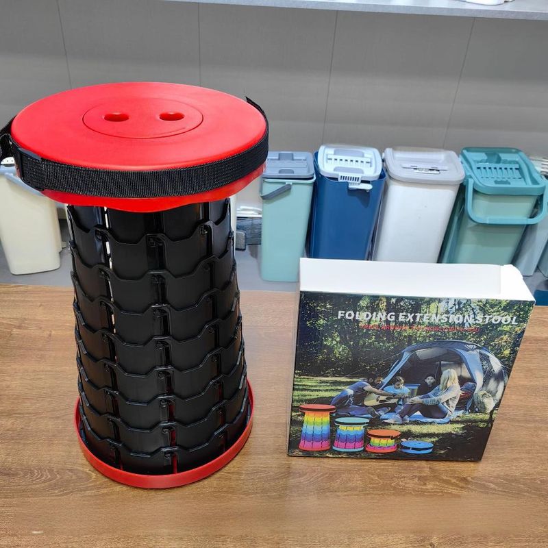 Portable Rainbow Folding Stool Compact Travel Chair For Outdoor Camping Home Use_voghion.com