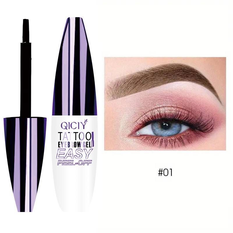 QICIY 3 - Color Peel-Off Wenkbrauwverf: Waterdicht, zweetbestendig, zorgt voor dichte en natuurlijk uitziende wenkbrauwen met langdurige hold_voghion.com