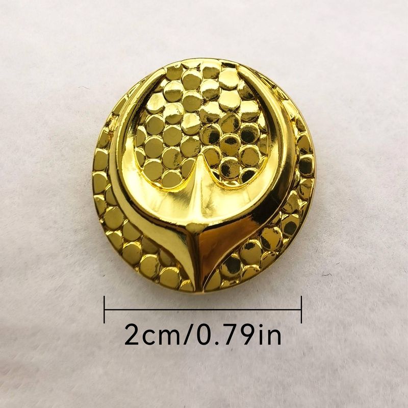 6pcs Round Fish Scale Textured Metal Buttons, Garment Decorative Buttons, Cuffs, Can Be Used For Tops, Coats, Jackets, Pants, Etc._voghion.com
