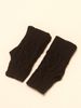 Gants en laine tricotée tendance coréenne pour femmes, sans doigts, avec ouverture pour les doigts en forme de losange et ouverture pour les doigts._voghion.com