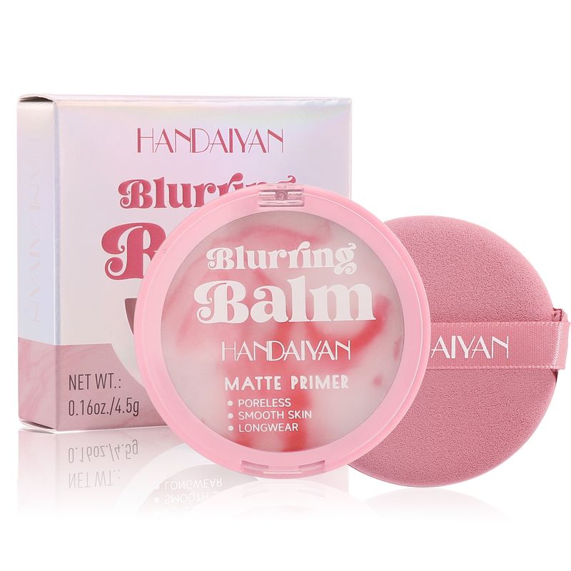 Setting Cream with Powder Puff Waterproof oil Control Powder Cream to hide pores non-removing makeup powder free powder_voghion.com