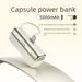 Banco de cápsulas de emergencia mini de 5000 mAh, compacto, portátil, con cable incorporado, fuente de alimentación móvil_voghion.com