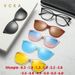 Novidades VCKA Cat Eye Women Myopia Sunglasses 6 em 1 Polarized Magnetic Clip On Glasses Óculos de prescrição óptica_voghion.com