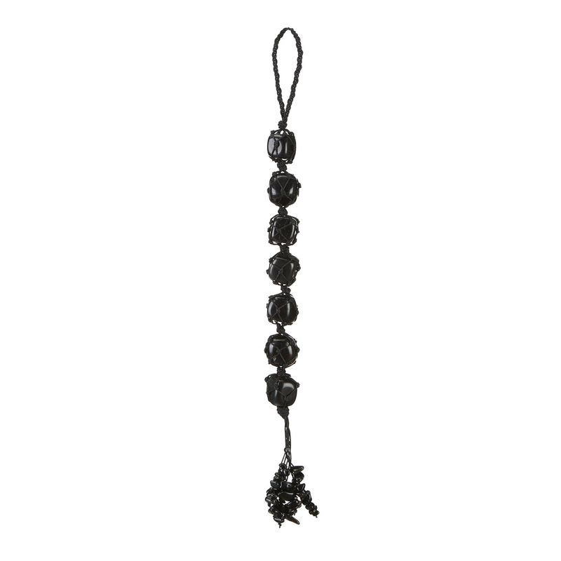 7 kleuren steen, zeven kleuren kristal, ruwe steen, handgeweven hanger, autohanger_voghion.com
