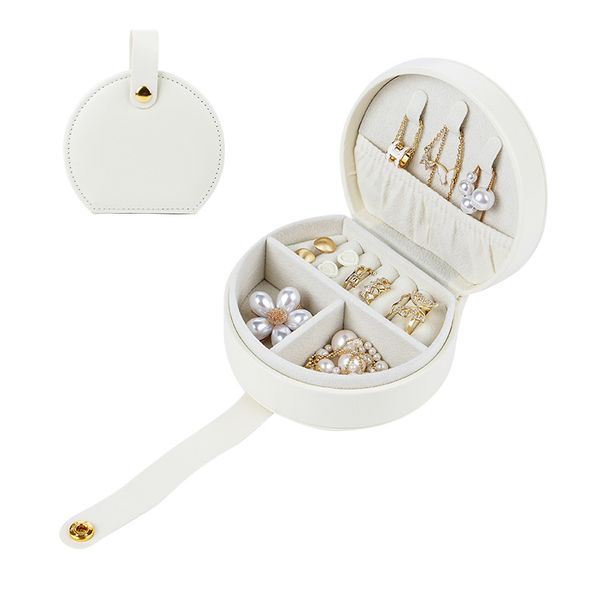 Tragbare handgehaltene High-End-Reisebox, Ringhalskette, Ohrringschmuck_voghion.com