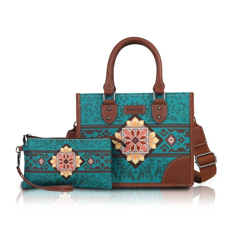 Multifunktionale dreidimensionale, vielseitige Mutter-Kind-Tasche im Bohemian-Stil, Canvas-Tasche, große Kapazität, Damentasche_voghion.com