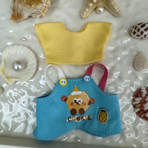 Doll Clothes 17cm LBB Baby Clothes Dimoo LBB Clothes For The First And Third Generations Of Dressing Overalls_voghion.com