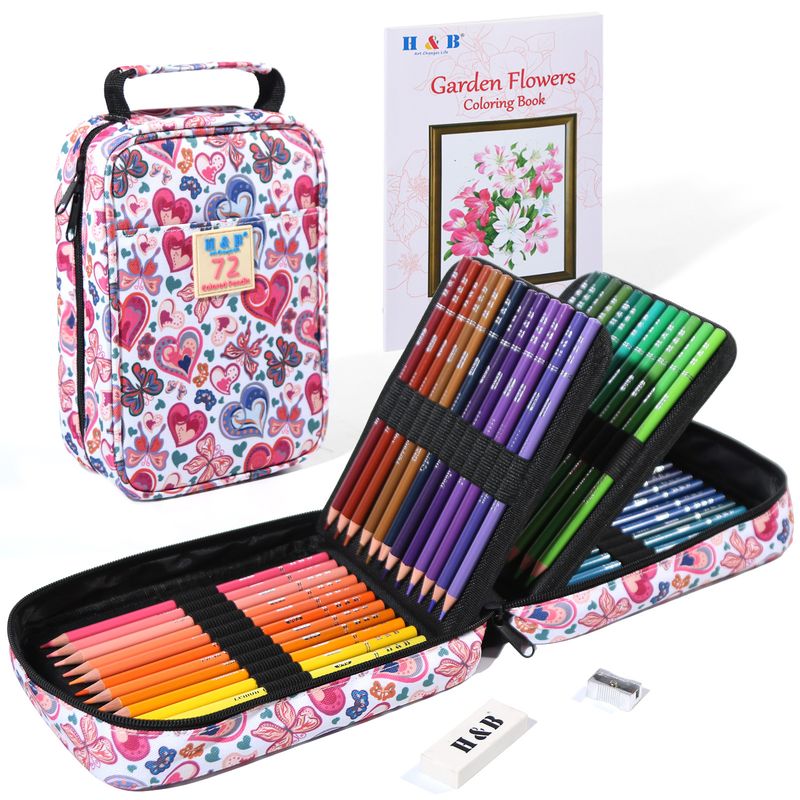 Professionelles Buntstifte-Set auf Ölbasis – 72/120/180 Farben, 4-mm-Mine, leuchtende Pigmente, ideal für Künstler, zum Skizzieren und für Malbücher für Erwachsene_voghion.com