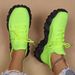 Plus Size Women's Breathable Sock Sneakers Slip-On Lazy Shoes_voghion.com