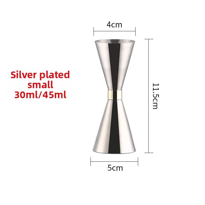 Stainless Steel Double-Headed Mixing Cup Ounce Measuring Tool With Scale For Cocktails Bar Utensils_voghion.com