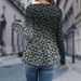Abbigliamento da donna, top a maniche lunghe da donna, moda retrò, casual, con stampa leopardata, colore sfumato_voghion.com