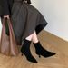 Pointed Toe High Heel Ankle For Women, Autumn And Winter Style, Elegant Thin Heel, Fashionable Stretch Sock Boots, New_voghion.com