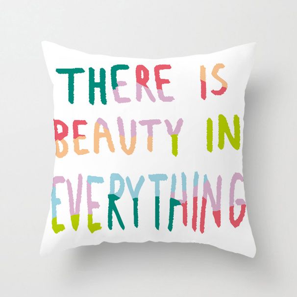 Színes angol dekorációs párnahuzat, modern minimalista irodai derékvédő kanapé, autós párnahuzat_voghion.com