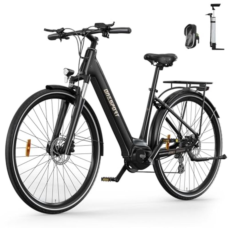 ONESPORT OT07 Vuxna, batteri 36 V Räckvidd på 70 km i läge, inte för män och kvinnor, hydrauliska bromsar 27,5 tum & vridmoment_voghion.com