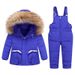 Premium Kids' Winter Snowsuit Set – Insulated Hooded Puffer Jacket & Pants (90% White Duck Down, Water-Resistant, Unisex 3-8Yrs, EU/US Style)_voghion.com