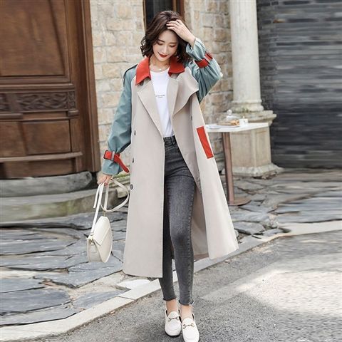 Trençkot Kadın Orta ve Uzun İngiliz Tarzı 2025 Sonbahar Yeni Bol ve Çok Yönlü Yaşlanmayı Azaltan Moda Büyük Beden Eklemeli Ceket Kadın_voghion.com