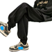 Pantalones deportivos tipo jogger para hombre, estilo casual, holgados, con forro polar, ideales para otoño e invierno. Diseño moderno y cálido con cordón ajustable._voghion.com