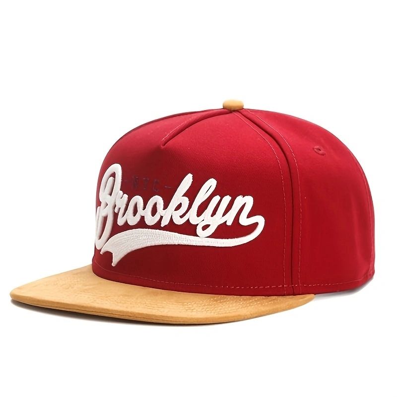 Boné de beisebol bordado BROOKLYN Moda Hiphop Snapback Homens Mulheres Universal Chapéu plano Esportes ao ar livre Chapéus de sol Caminhoneiro_voghion.com