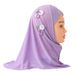 Cross Border Beautiful 2 To 6 Year Old Little Girl Headscarf Arab Hat Six Flowers Little Girl Hijab H075_voghion.com