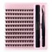 Eyelash Set Black tweezers glue Hot melt hair DIY single cluster false eyelashes_voghion.com