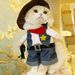 Pet Transformation Costume Kitten Funny Clothes Western Cowboy Cute Handsome Dog Apparel New Arrival_voghion.com