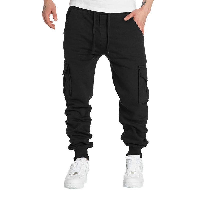 Abbigliamento Uomo Pantaloni da uomo foderati in pile Pantaloni da uomo multitasche Pantaloni sportivi alla moda casual da uomo_voghion.com