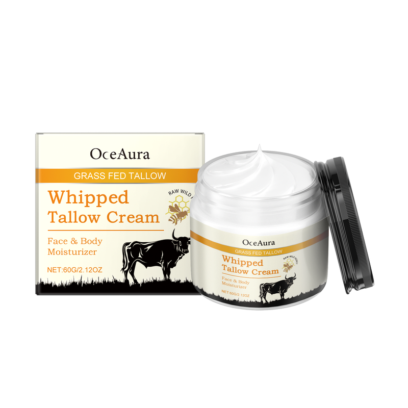 Oceaura 60g Beef Tallow Honey Moisturizer Cream Hydrating Smoothing Face Deep Nourish Rejuvenation Brighten Skin Care Cream_voghion.com