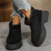hot Free Shipping Designer For Woman Cotton Shoes Keep Warm Fashion Boots Casual Black Snow Boots_voghion.com