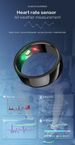 Cross Border Popular SR200 Smart Ring, Bluetooth Ring, Temperature, Heart Rate, Blood Oxygen, Exercise, Sleep Monitoring, Wireless Charging_voghion.com