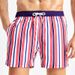 Gestreifte Shorts für Herren mit Kontrastnähten, dreieckigem Netzfutter, große Hose, bedruckte Strandhose für den Sommer im Freien_voghion.com