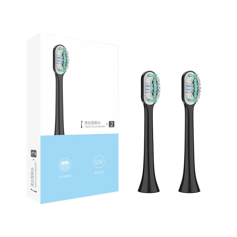 Brosse à dents électrique à lévitation magnétique – Brosse ultra-silencieuse à une vitesse avec mode autonettoyant et poils souples (blanc/noir, ABS de qualité alimentaire)_voghion.com