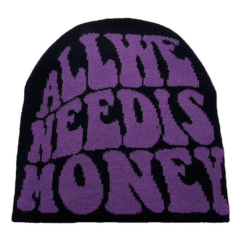 Pulover Kapa Modna abeceda Jacquard pletena kapa Hip Hop Cold Hat Tide_voghion.com