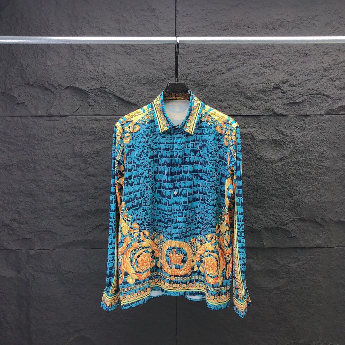 Articoli alla moda Ver camicia Cardigan unisex a maniche lunghe con stampa di lettere 3D_voghion.com