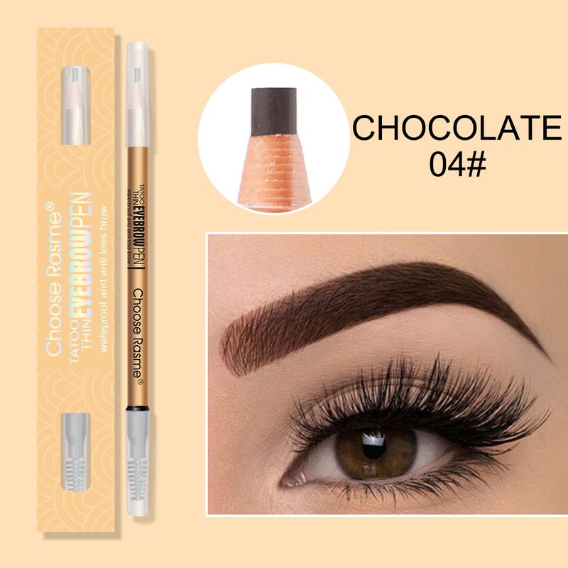 double head eyebrow pencil, ultra fine natural wild eyebrow, waterproof and sweat proof, long lasting and not easy to smudge_voghion.com