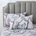Set di lenzuola con angoli moderno in marmo psichedelico astratto con stampa 3D in poliestere, motivi geometrici e a cuore, diverse misure per letti singoli/matrimoniali/queen size/king size._voghion.com