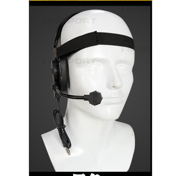 Outdoor CS Field Camping Equipment Head-mounted Tactical 3 Generation Headset_voghion.com