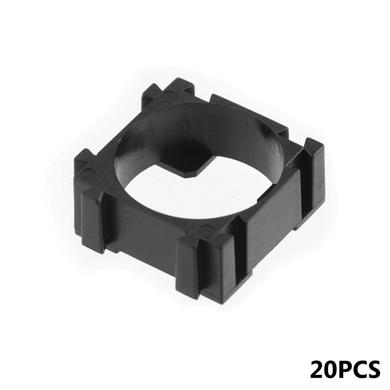 20pcs/lot 18650 Lithium Battery Holder Hard Shell Anti Vibration Plastic Battery Bracket Cylindrical Batteries Stand Spacer DIY_voghion.com