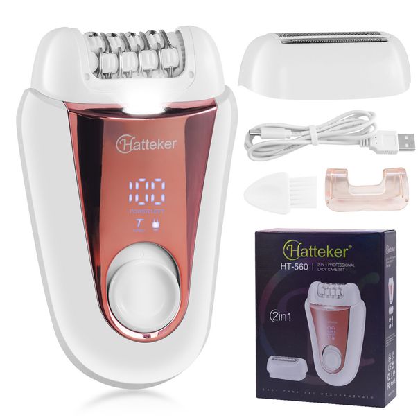 Épilateur électrique Hatteker pour femme, appareil d'épilation pour bras, jambes, bikini_voghion.com