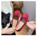Widened And Enlarged Large Size Flat Soled Shallow Mouth Single Shoes For Women In Spring And Autumn Wide Fat Feet Grandma Shoes Color Matching_voghion.com