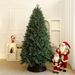 180cm Auto-Shaped PE Christmas Tree – Premium 3D Tri-Branch Design With Realistic Foliage (Standing Floor Decor, Multiple Color Options)_voghion.com