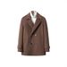 Premium Double-Faced Wool Overcoat For Men – Slim-Fit Long Peacoat With Double-Breasted Closure (S-5XL, Black/Taupe/Charcoal)_voghion.com