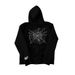 Five-Pointed Star Spider Web Zipper Cardigan Front And Back Print Trendy Versatile Style Couple Loose Hoodie Sweatshirt_voghion.com