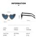 LazyZoom 2025 Occhiali da sole da donna alla moda, alla moda, con lenti a forma di cuore color pesca, senza montatura, stile marinaro_voghion.com
