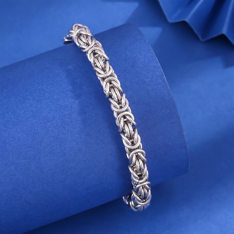 Dragon Bone Cuban Bracelet Unisex Simple Fashion Versatile High-end Trendy Hip-hop Style Jewelry_voghion.com
