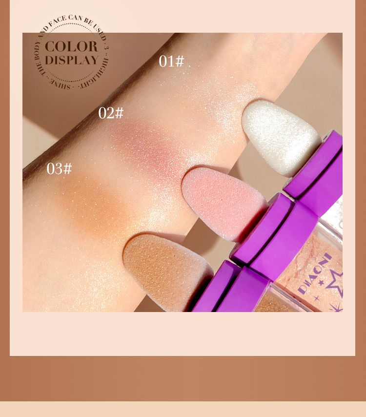 Bronzers & Highlighters Makeup Fairy Highlight Repair Pat Powder Three Dimensional Loose Powder Brightening Makeup Powder Blush Powder_voghion.com