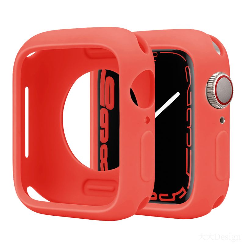 Silicone Case for Apple Watch Series 8/7 6/5/4/3/2/SE Back Cover TPU Protector for IWatch Edition 44mm 40mm38 42 41mm 45mm Case_voghion.com