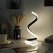 Creative flexible snake shaped table lamp, tri color infinite dimming plug-in night light, bedroom bar decoration,_voghion.com