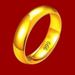 【 Leak Detection 】 24 Color Light Face Ring For Men And Women, Attracting Wealth, Solid Circle Sand Gold Ring, Couple's_voghion.com