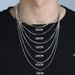 Snake Bone Necklace For Men Trendy High-End Clavicle Simple Neck Accessory Titanium Steel Thin Chain Versatile Men's_voghion.com